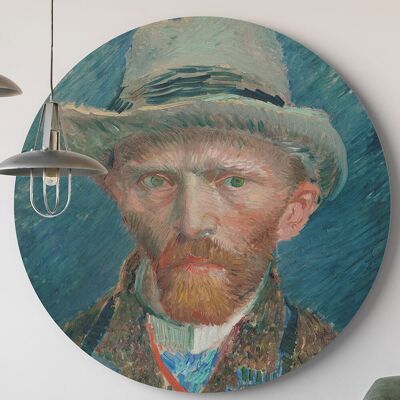 Zelfportret van Gogh -⌀ 40cm