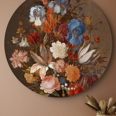 Stilleven met bloemen van Balthasar - Rijksmuseum -⌀ 100cm