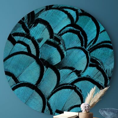 Mosaic Blue Feathers -⌀ 140cm
