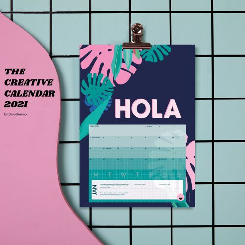 The creative calendar 2021 - a3