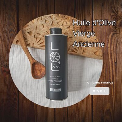 Huile d'olive à l'Ancienne - Fruité Noir Vierge 0.50L - Picholine - France / Provence