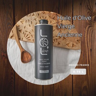 Aceite de oliva a la antigua usanza - Virgen Negro Frutado 0.75L - Picholine - Francia / Provenza
