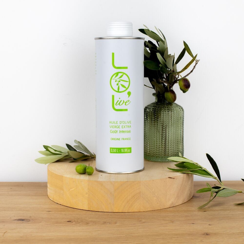 Olio di oliva "Intenso" - Extra Vergine Fruttato Verde 0.50L - Picholine - Francia / Provenza