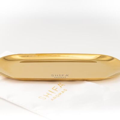 Luxus-Display-Tablett | Gold - 23 x 9 cm