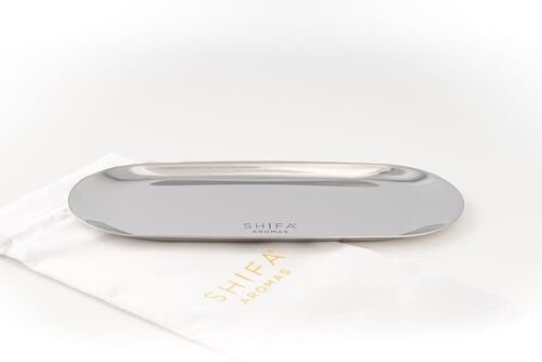 Luxury Display Tray | Silver - 18x8cm