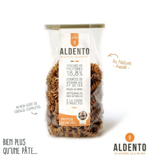 ALDENTO pâtes source de protéines -  Fusilli au Naturel -  200gr