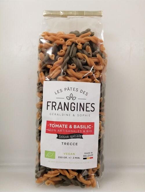 Pâtes FRANGINES Tomate & Basilic - Trecce bicolore - 350gr