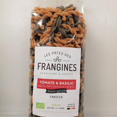FRANGINES Tomato & Basil pasta - Trecce bicolour - 350gr