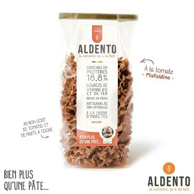 ALDENTO pasta fuente de proteínas - Tomate Mafaldine - 200gr