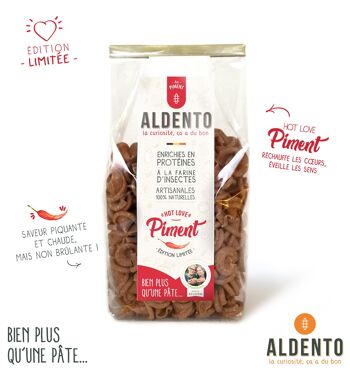 pâtes ALDENTO à la farine d'insectes  - Piment - 200gr 3