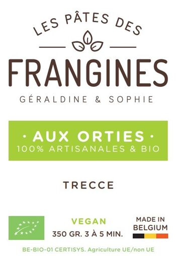 Pâtes FRANGINES aux Orties - Trecce - 350gr 5