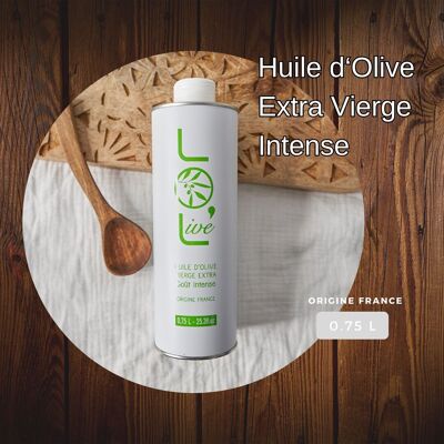 Intensives Olivenöl - Fruity Green Extra Virgin 0.75L - Picholine - Frankreich / Provence