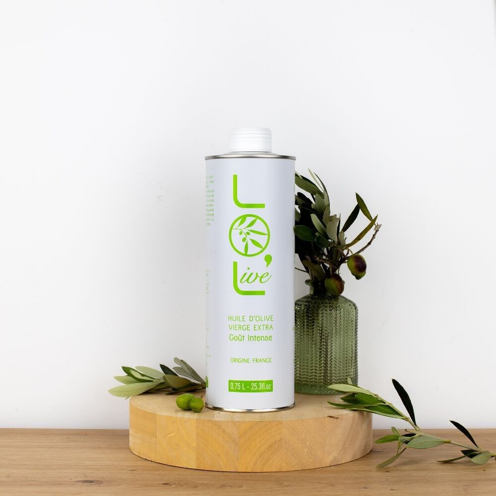 Olio di oliva "Intenso" - Extra Vergine Fruttato Verde 0.75 L - Picholine - Francia/Provenza