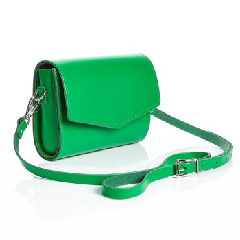 Pochette en cuir faite à la main - Vert classique 2