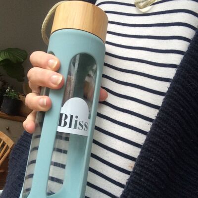 Bliss Eco-Friendly Glass Water Bottle - 1X