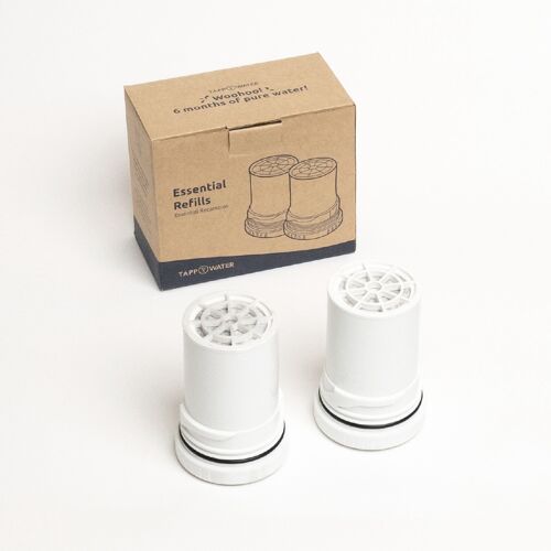 Filter cartridges, pack of 2, compatible with Essential by TAPP Water.