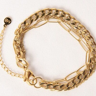 Brazalete Casual Chique Goud