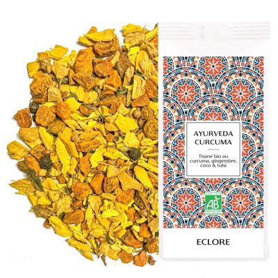 Organic Turmeric-Ginger Herbal Tea "Ayurveda Turmeric" - Bulk 125 g