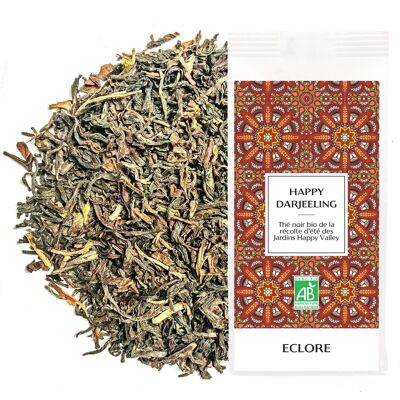 Happy Darjeeling té negro orgánico - Granel 85 g