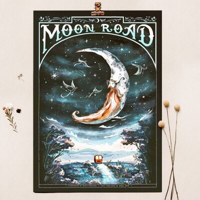 Moon Road Kunstdruck