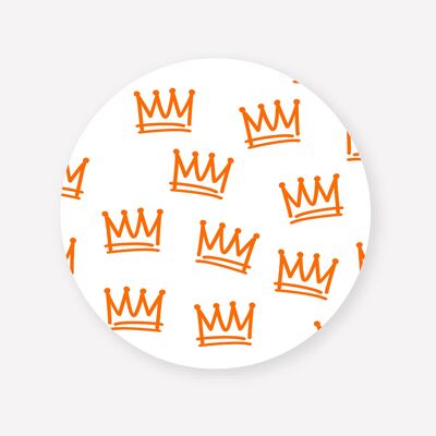 Orange crowns - 100 pcs - 3cm
