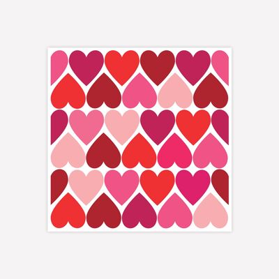 Heart motif 1 - 100 pcs - 3 cm