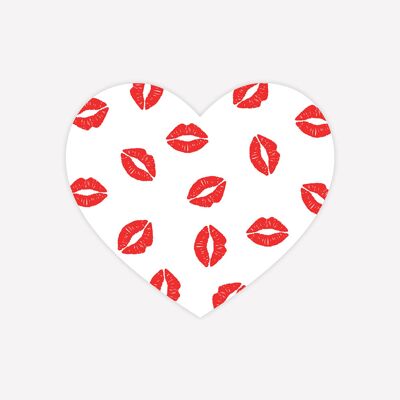 Heart mouth - 100 pcs - 3 cm