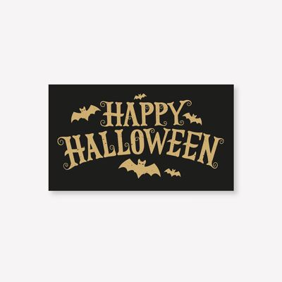 Happy Halloween - 100 pcs - 3 x 1.8 cm 2