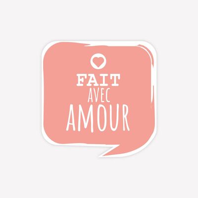 Fait avec Amour - 100 pcs - 2,5 cm