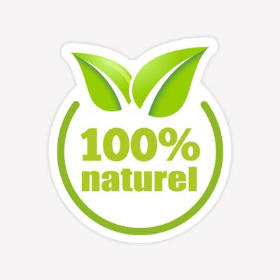 100% natural - 100 pcs - 3 cm 1