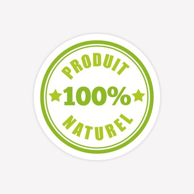 100% naturale - 100 pz - 3 cm 2