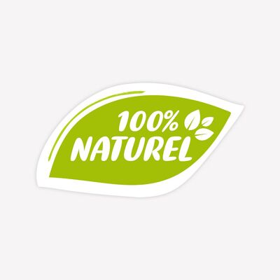 100% naturel - 100 pcs - 3 x 1,7 cm