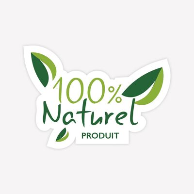 100% naturel - 100 pcs - 3 x 2 cm