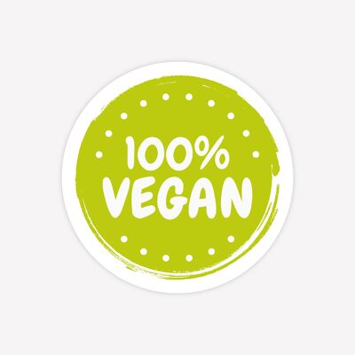 100 % vegan - 100 Stück - 3 cm 2