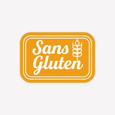 Sans Gluten - 100 pcs - 3 x 2 cm