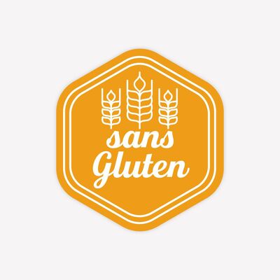 Gluten Free - 100 pcs - 3 cm 2
