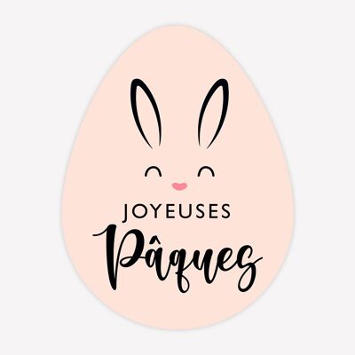 Oeuf Joyeuses Pâques - 100 pcs - 2,3 x 3 cm 3