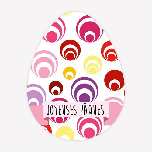 Oeuf Joyeuses Pâques - 100 pcs - 2,3 x 3 cm 4