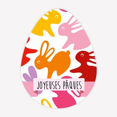 Oeuf Joyeuses Pâques - 100 pcs - 2,3 x 3 cm 5