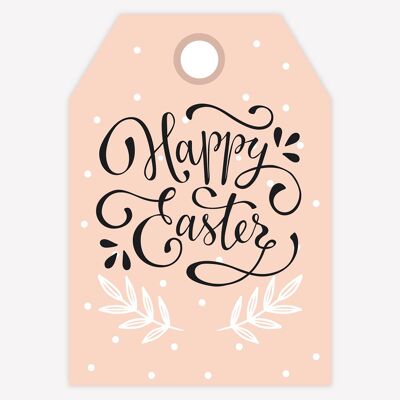 Happy Easter tag - 100 pcs - 2 x 3 cm
