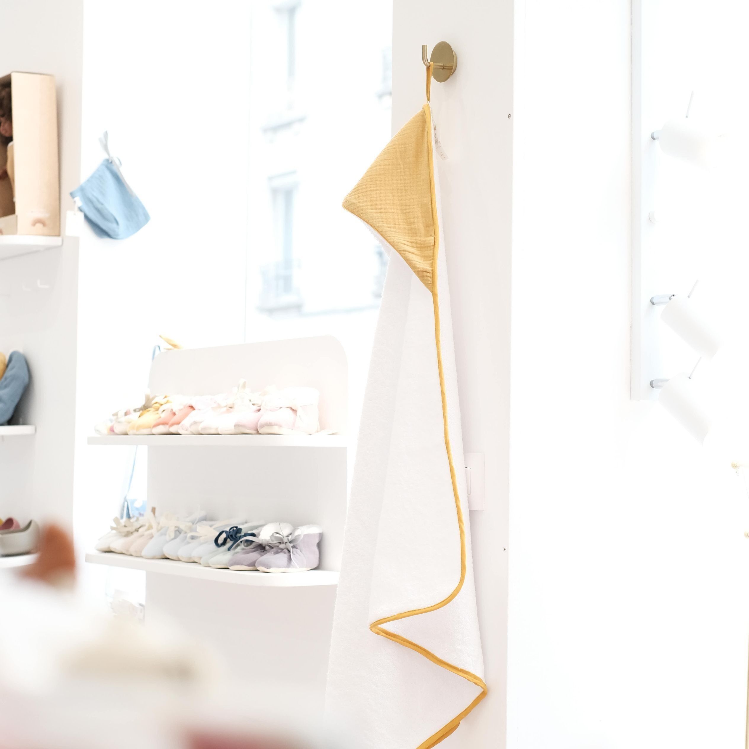 Mantella da bagno senape