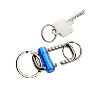 Porte-clés avec 3 porte-clés en 2 tailles | CLÉ À 2 VOIES 2
