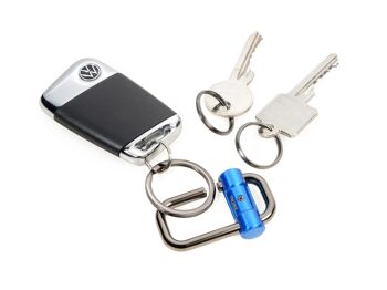 Porte-clés avec 3 porte-clés en 2 tailles | CLÉ À 2 VOIES 3
