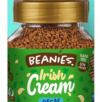 Beanies Decaf 50g - Café instantáneo con sabor a crema irlandesa