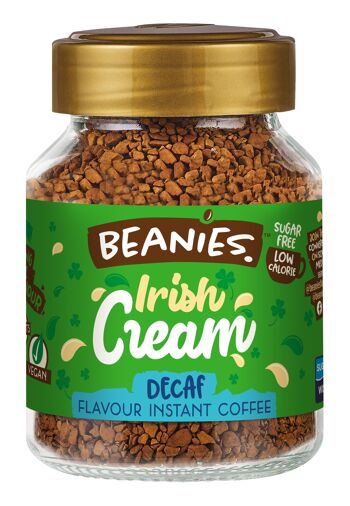 Beanies Decaf 50g - Café instantané aromatisé au café irlandais 1
