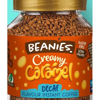 Beanies Decaf 50g - Café instantané aromatisé au caramel crémeux