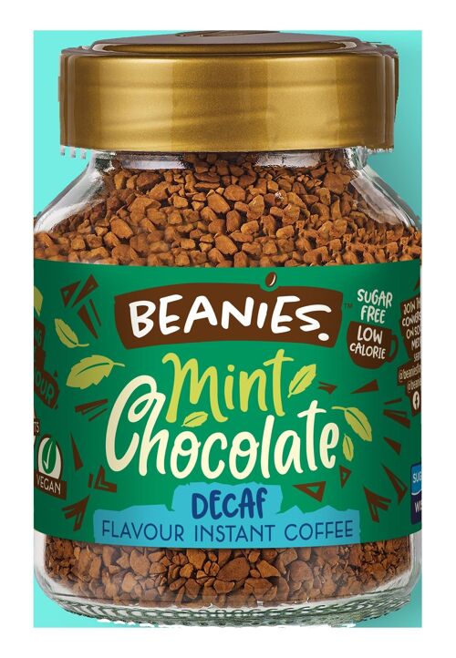 Beanies Decaf 50g - Mint Chocolate Flavoured Instant Coffee