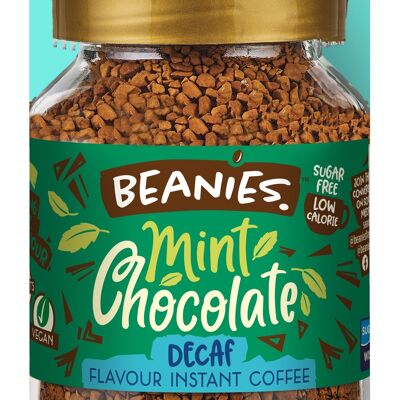 Beanies Decaf 50g - Café instantané aromatisé à la menthe et au chocolat