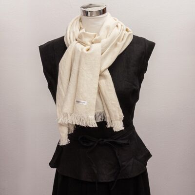 Open Water Scarf with cut fringe