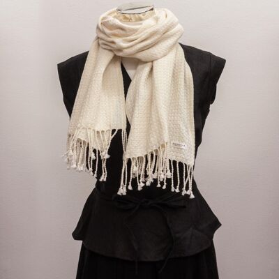Surf Scarf with twisted fringe